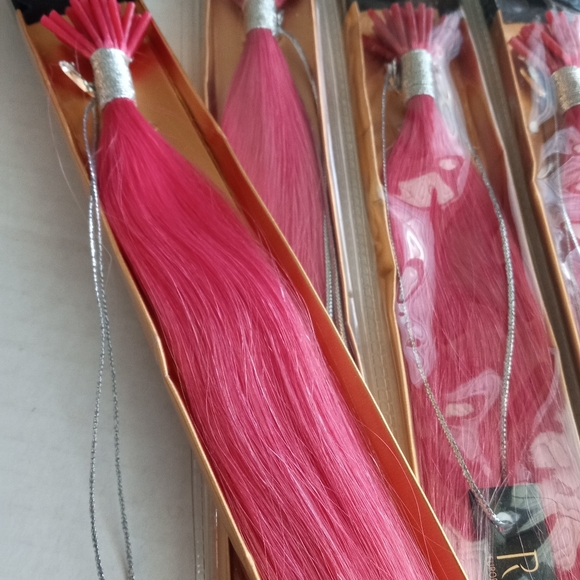 New 18" Light Pink Remy Itips Human Hair Extensions get length and fullness - Picture 10 of 13
